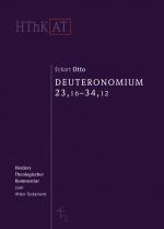 ISBN 9783451250781: Herders theologischer Kommentar zum Alten Testament / Deuteronomium 23,16-34,12