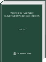 ISBN 9783452206169: BVerwGE - Entscheidungen des Bundesverwaltungsgerichts