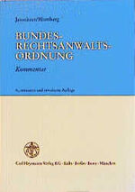 ISBN 9783452235237: Bundesrechtsanwaltsordnung