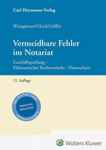 ISBN 9783452303363: Vermeidbare Fehler im Notariat