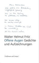 ISBN 9783455400830: Offene Augen: Gedichte und Aufzeichnungen