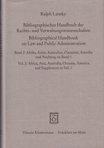 ISBN 9783465017288: Bibliographisches Handbuch der Rechts- und Verwaltungswissenschaften / Bibliographisches Handbuch der Rechts- und Verwaltungswissenschaften - Erläuternde Bibliographie nationaler und internationaler Bibliographien und andere Nachschlagewerke und Informati