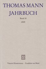 ISBN 9783465033950: Thomas Mann Jahrbuch – Band 18