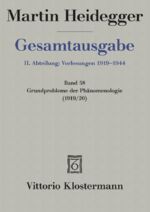 ISBN 9783465036654: Grundprobleme der Phänomenologie (Wintersemester 1919/20)