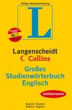 ISBN 9783468072604: Englisch. Großes Studienwörterbuch. Langenscheidt / Collins