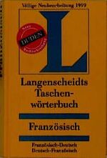 ISBN 9783468111525: Französisch - Deutsch / Deutsch - Französisch. Taschenwörterbuch. Langenscheidt. Rund 100 000 Stichwörter und Wendungen