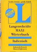 ISBN 9783468114304: Langenscheidts MAXI Wörterbücher / Italienisch