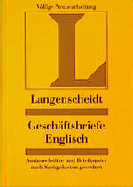 ISBN 9783468409219: Langenscheidts Geschäftsbriefe Englisch. Austauschsätze und Briefmuster nach Sachgebieten geordnet.