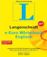 ISBN 9783468909948: Langenscheidt e-Euro-Wörterbuch Englisch 4.0 CD-ROM für Windows. Englisch - Deutsch / Deutsch - Englisch