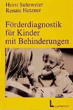 ISBN 9783472009405: Förderdiagnostik bei Kindern mit Behinderungen