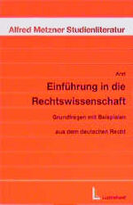 ISBN 9783472027584: Einführung in die Rechtswissenschaft