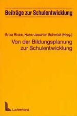 ISBN 9783472033950: Von der Bildungsplanung zur Schulentwicklung