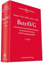 ISBN 9783472086871: BetrAVG - Kommentar zum Betriebsrentengesetz mit Insolvenzsicherung und Versorgungsausgleich