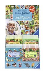 Verkaufs-Kassette Mitgutsch "Mein original Wimmel-Suchbuch" - Komm mit ans Wasser / Frühling, Sommer, Herbst und Winter / Auf dem Lande / Unsere große Stadt