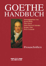 ISBN 9783476014450: Goethe-Handbuch – Band 3: Prosaschriften