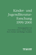 ISBN 9783476017918: Kinder- und Jugendliteraturforschung 1999/2000 - Mit einer Gesamtbibliographie der Veröffentlichungen des Jahres 1999