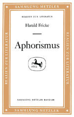 Harald Fricke: Aphorismus Harald Fricke: Aphorismus