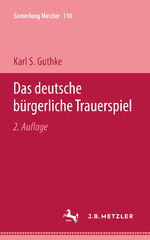 ISBN 9783476121165: Das deutsche bürgerliche Trauerspiel