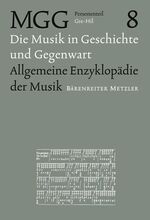 ISBN 9783476410177: Die Musik in Geschichte und Gegenwart (MGG) / Musik in Geschichte und Gegenwart: allgemeine Enzyklopädie der Musik
Personenteil, Band 8 - Gre–Hil