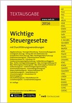 ISBN 9783482604577: Wichtige Steuergesetze - mit Durchführungsverordnungen.