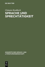 ISBN 9783484220522: Sprache und Sprechtätigkeit – Sprachpsychologische Konzepte