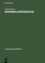 ISBN 9783484303454: Nominalprädikate. . Eine valenztheoretische Untersuchung der französischen Funktionsverbgefüge des Paradigmas "etre Präposition Nomen" und verwandter Konstruktionen.