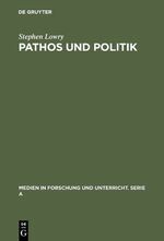 ISBN 9783484340312: Pathos und Politik