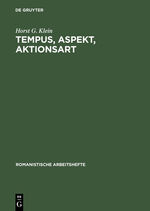 ISBN 9783484500716: Tempus, Aspekt, Aktionsart