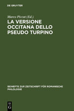 ISBN 9783484523081: La versione occitana dello Pseudo Turpino