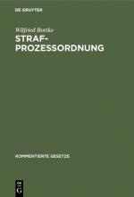 ISBN 9783486259513: Strafprozessordnung