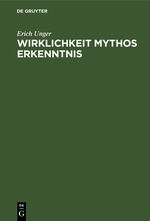 ISBN 9783486760705: Wirklichkeit Mythos Erkenntnis