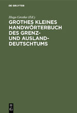 Herausgegeben:Grothe, Hugo: Grothes klei Herausgegeben:Grothe, Hugo: Grothes klei