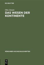 ISBN 9783486776287: Das Wesen der Kontinente