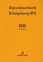 ISBN 9783487052762: Einwohnerbuch Königsberg 1941 – 89. Jahrgang