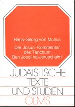 ISBN 9783487074474: Der Josua-Kommentar des Tanchum Ben Josef ha-Jeruschalmi