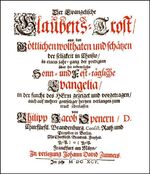 ISBN 9783487136486: Der Evangelische Glaubens-Trost 1695. Predigten über die Evangelien (1688/89)