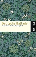 ISBN 9783492241434: Deutsche Balladen – Von Matthias Claudius bis Georg Trakl