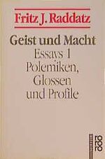 ISBN 9783499185519: Geist und Macht – Polemiken, Glossen und Profile