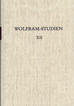 ISBN 9783503030347: Wolfram-Studien XII – Probleme der Parzival-Philologie - - Marburger Kolloquium