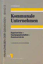 ISBN 9783503043484: Kommunale Unternehmen