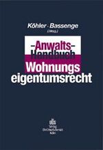 Anwalts-Handbuch Wohnungseigentumsrecht