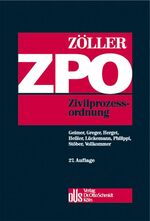 Zöller, Zivilprozessordnung (ZPO)