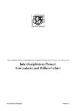 ISBN 9783506777539: Interdisziplinäres Plenum Bewusstsein und Willensfreiheit