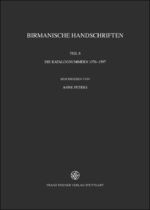 ISBN 9783515107136: Birmanische Handschriften - Teil 8: Die Katalognummern 1376–1597