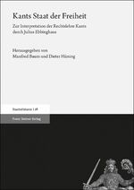 ISBN 9783515128131: Kants Staat der Freiheit - Zur Interpretation der Rechtslehre Kants durch Julius Ebbinghaus