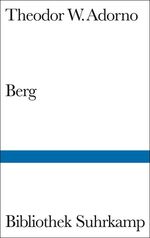 ISBN 9783518015759: Berg. Der Meister des kleinsten Übergangs.