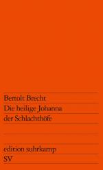 ISBN 9783518101131: Die heilige Johanna der Schlachthöfe