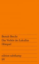 ISBN 9783518107409: Das Verhör des Lukullus Hörspiel