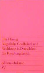 ISBN 9783518108758: Bürgerliche Gesellschaft und Faschismus in Deutschland - Ein Forschungsbericht