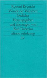 ISBN 9783518116647: Wunde der Wahrheit